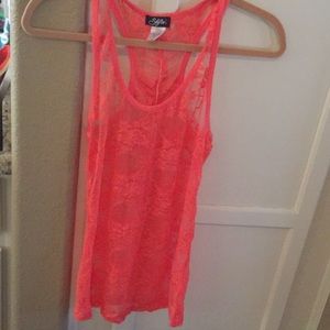 Lace tank top